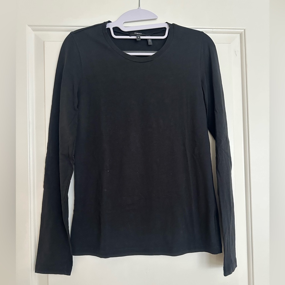 Theory Long Sleeves T-Shirt (Black)